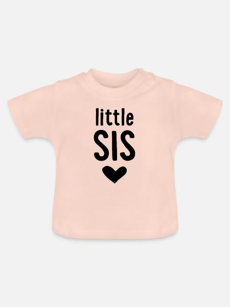 little Sis - Baby Bio-T-Shirt mit Rundhals - Kristallrosa