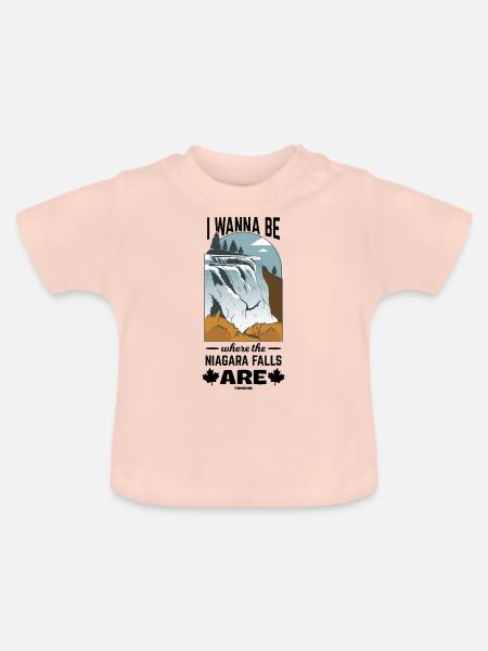 Canada - Baby Bio-T-Shirt mit Rundhals - Kristallrosa