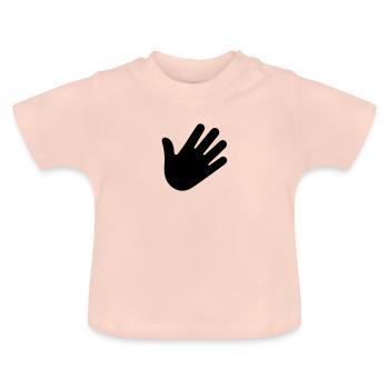 Hey - Baby Bio-T-Shirt mit Rundhals - Kristallrosa - Vorne