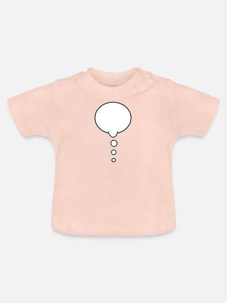 Denkblase Design - Baby Bio-T-Shirt mit Rundhals - Kristallrosa