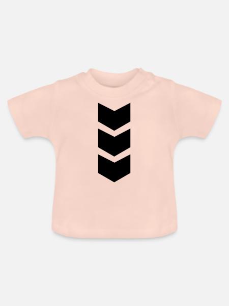 pfeil - Baby Bio-T-Shirt mit Rundhals - Kristallrosa