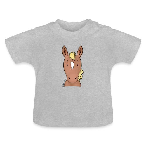 Pferd Ira - Baby Bio-T-Shirt mit Rundhals