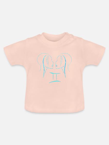 Zwilling - Baby Bio-T-Shirt mit Rundhals - Kristallrosa