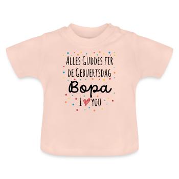 Alles Guddes fir Bopa - T-shirt bio col rond Bébé - rose cristal - Devant