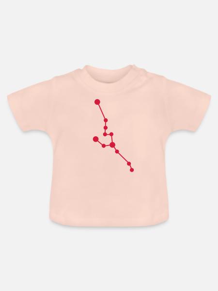 Stier Sternzeichen - Baby Bio-T-Shirt mit Rundhals - Kristallrosa
