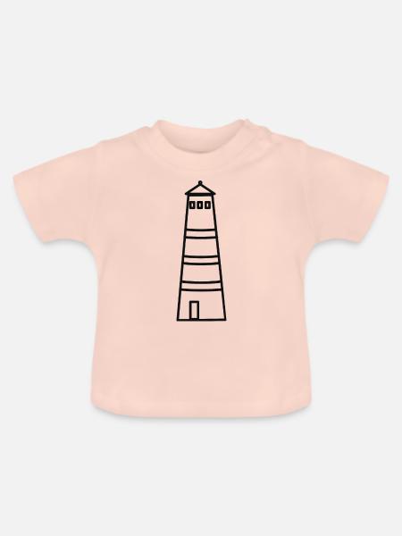 Lighthouse - Baby Bio-T-Shirt mit Rundhals - Kristallrosa