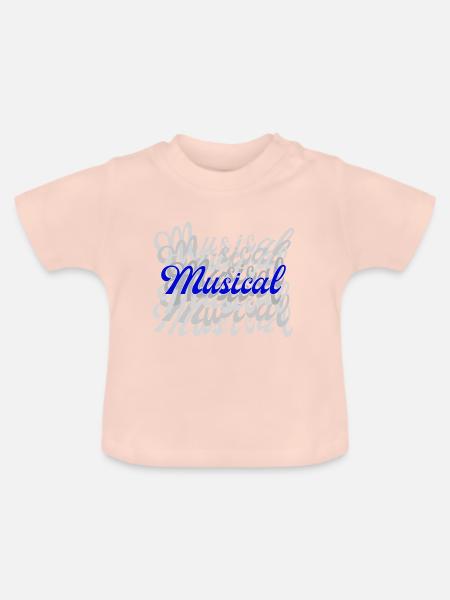 Musical - Baby Bio-T-Shirt mit Rundhals - Kristallrosa