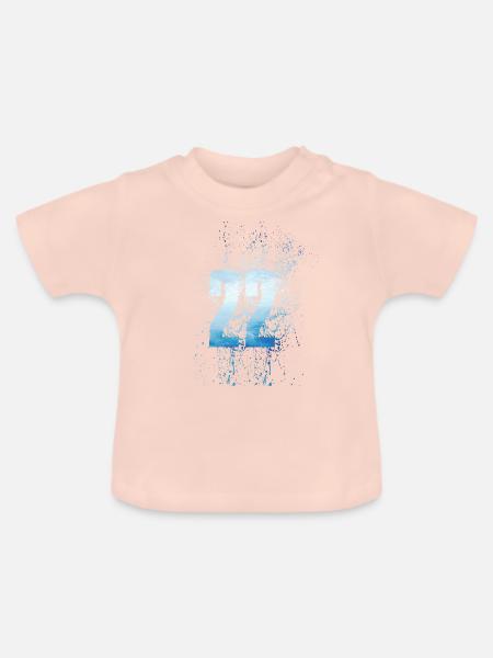 22 - Baby Bio-T-Shirt mit Rundhals - Kristallrosa