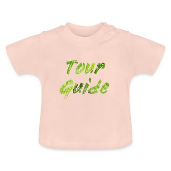 Guide de la tournée - T-shirt bio col rond Bébé - rose cristal - Devant
