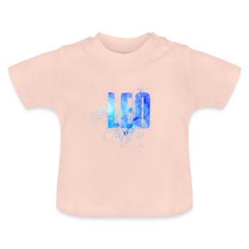 Leo - Baby Bio-T-Shirt mit Rundhals - Kristallrosa - Vorne