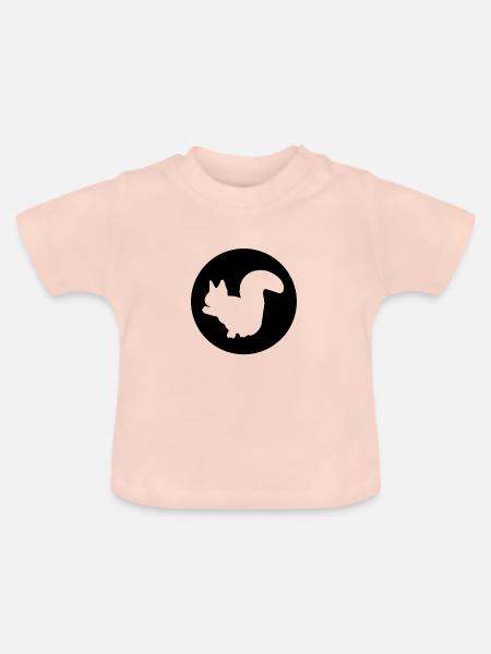Squirrel - Baby Bio-T-Shirt mit Rundhals - Kristallrosa