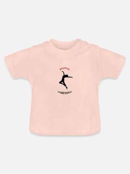 Dance - Baby Bio-T-Shirt mit Rundhals - Kristallrosa