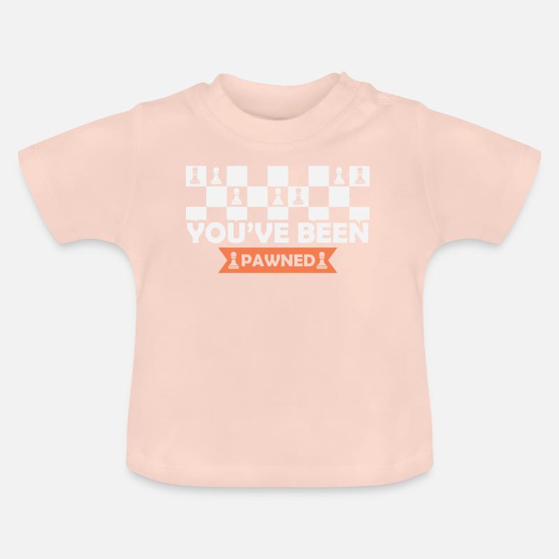 Jeu d'échecs avec Matt Jeu d'échecs - T-shirt bio col rond Bébé - rose cristal