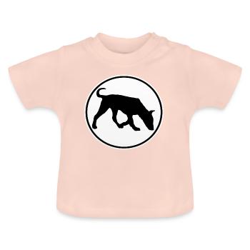 Dog Dog Mantrailer Agility Beagle - Baby Organic T-Shirt with Round Neck - crystal pink - Front