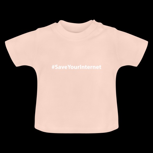 #SaveYourInternet - Baby Bio-T-Shirt mit Rundhals