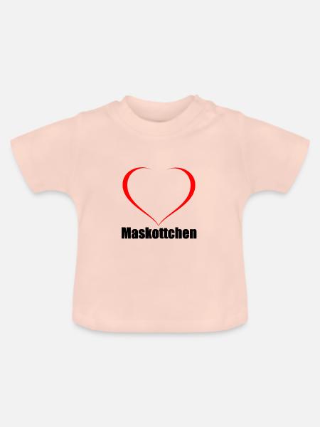 Herz Maskottchen - Baby Bio-T-Shirt mit Rundhals - Kristallrosa