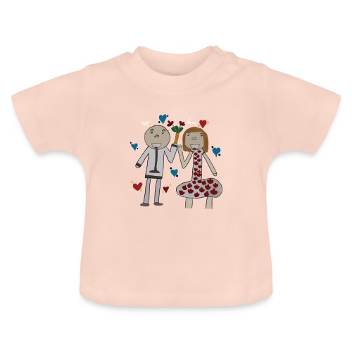 Hommage an alle Eltern - Baby Bio-T-Shirt mit Rundhals