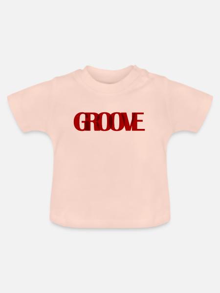 Groove - Baby Bio-T-Shirt mit Rundhals - Kristallrosa