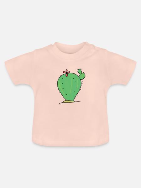 KAKTUS CACTUS - Baby Bio-T-Shirt mit Rundhals - Kristallrosa