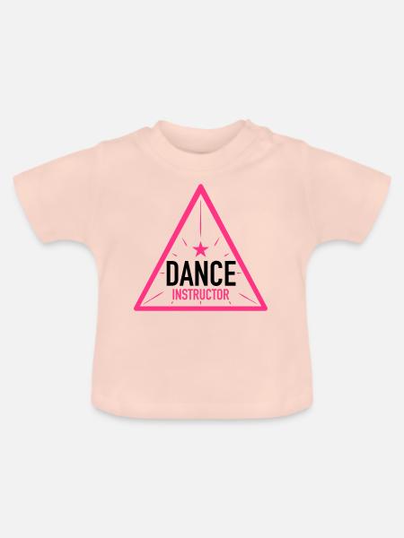 Tanzlehrer - Baby Bio-T-Shirt mit Rundhals - Kristallrosa