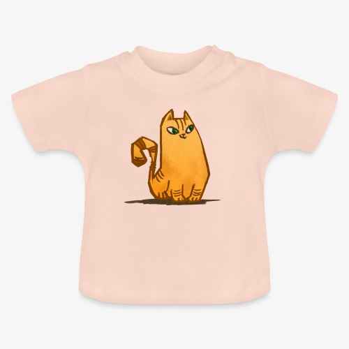 Katt - Ekologisk T-shirt med rund hals baby