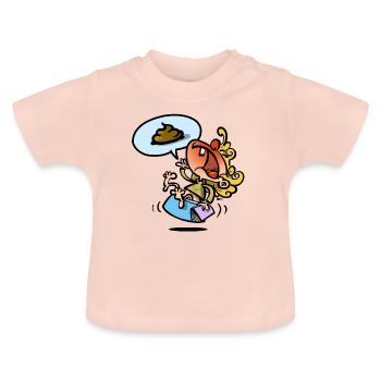Kacka made 1 - Baby Organic T-Shirt with Round Neck - crystal pink - Front