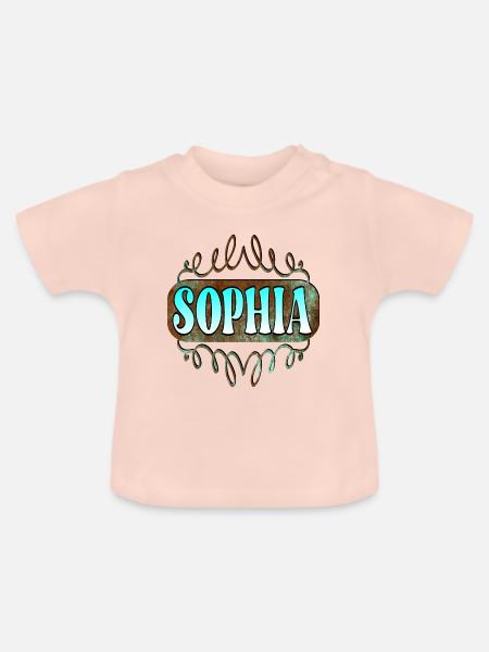 Sophia - Baby Bio-T-Shirt mit Rundhals - Kristallrosa