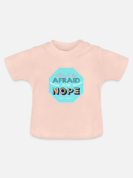 Nope-Design - Baby Bio-T-Shirt mit Rundhals - Kristallrosa
