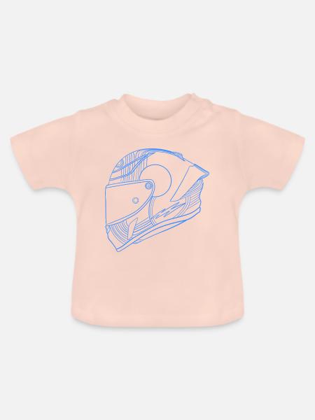 Helm - Baby Bio-T-Shirt mit Rundhals - Kristallrosa