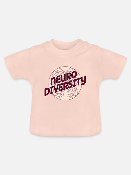 Gehirnneurodiversität - Baby Bio-T-Shirt mit Rundhals - Kristallrosa