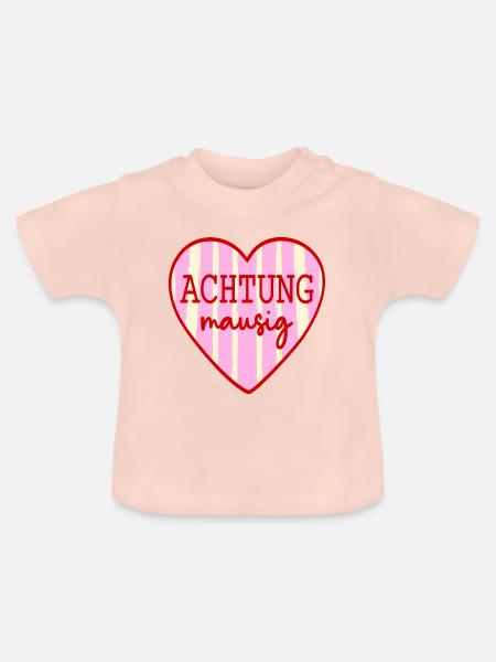 Geschenkideen für Freundin, Maus - Baby Bio-T-Shirt mit Rundhals - Kristallrosa