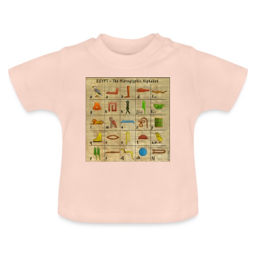 The Hieroglyphic Alphabet - Baby Bio-T-Shirt mit Rundhals