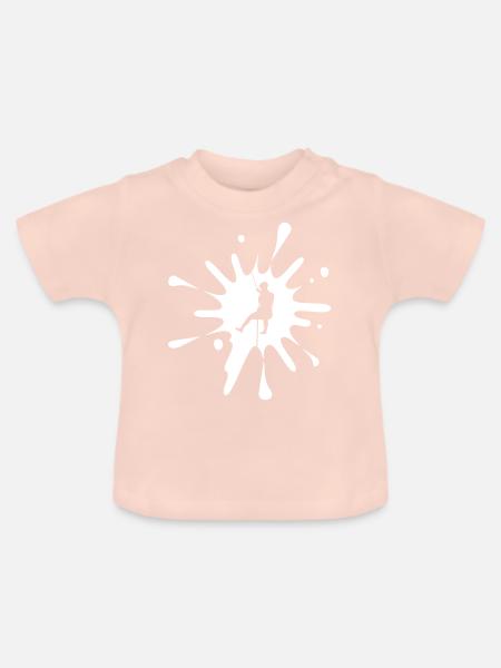 cs Canyoning Splash - Baby Bio-T-Shirt mit Rundhals - Kristallrosa