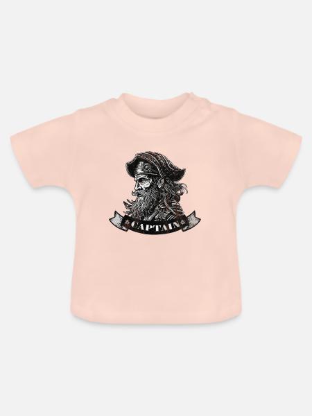 Captain - Baby Bio-T-Shirt mit Rundhals - Kristallrosa