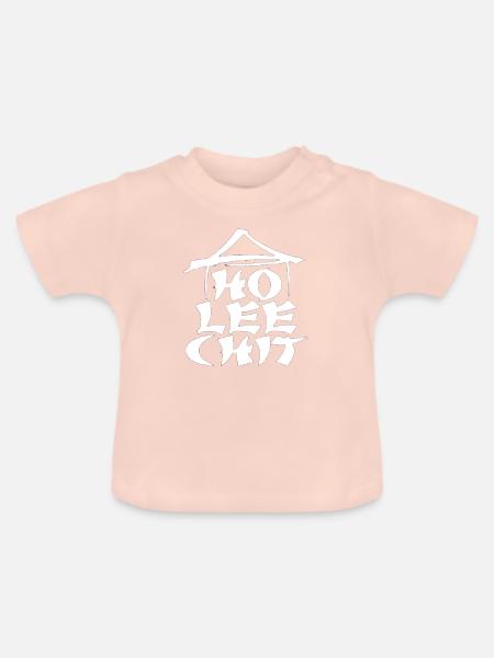 lustiger Spruch - Baby Bio-T-Shirt mit Rundhals - Kristallrosa