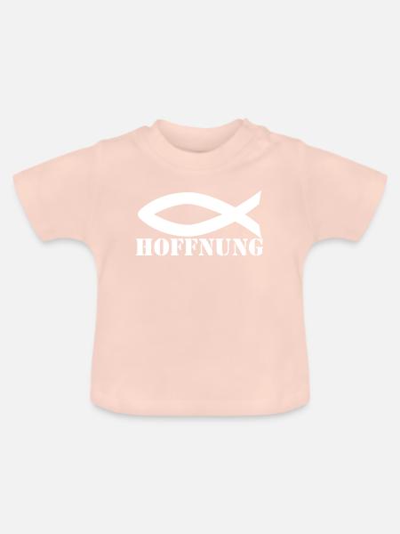 Hoffnung - Baby Bio-T-Shirt mit Rundhals - Kristallrosa