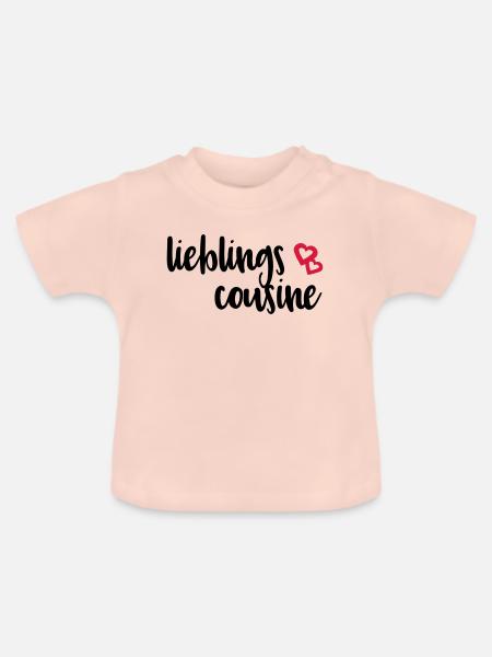 Lieblingscousine Cousine beste Cousine Geschenk - Baby Bio-T-Shirt mit Rundhals - Kristallrosa