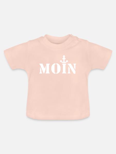 Moin - Baby Bio-T-Shirt mit Rundhals - Kristallrosa