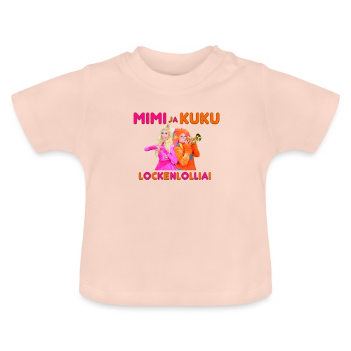 Mimi ja Kuku Lockenlollia - Vauvan luomu-t-paita, jossa pyöreä pääntie