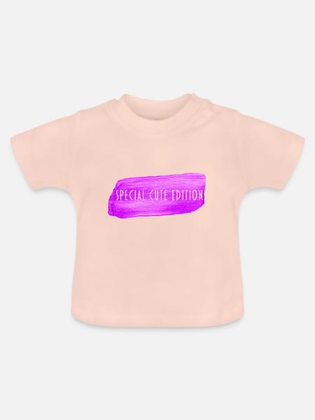 Special Cute Edition - Baby Bio-T-Shirt mit Rundhals - Kristallrosa