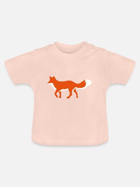 Fox / Renard / Fuchs - Baby Bio-T-Shirt mit Rundhals - Kristallrosa