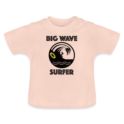 Surfer Big Wave - Baby Bio-T-Shirt mit Rundhals