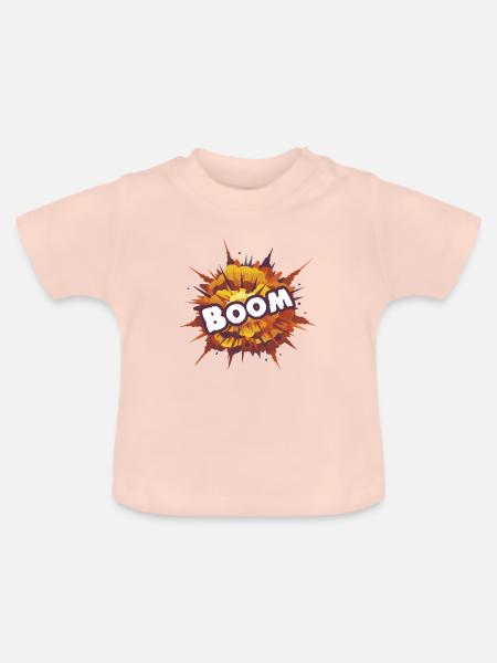 Boom - Baby Bio-T-Shirt mit Rundhals - Kristallrosa