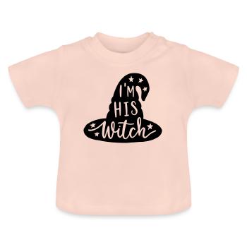 Je suis sa sorcière - T-shirt bio col rond Bébé - rose cristal - Devant