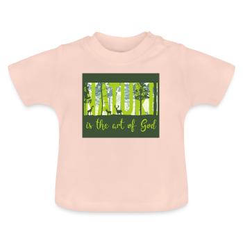 Nature - nature - T-shirt bio col rond Bébé - rose cristal - Devant