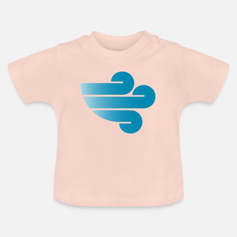 vent - T-shirt bio col rond Bébé - rose cristal