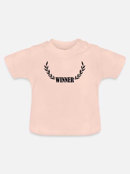 Gewinner Geschenk Winner - Baby Bio-T-Shirt mit Rundhals - Kristallrosa