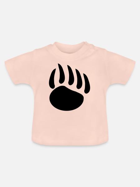 baerentatze - Baby Bio-T-Shirt mit Rundhals - Kristallrosa