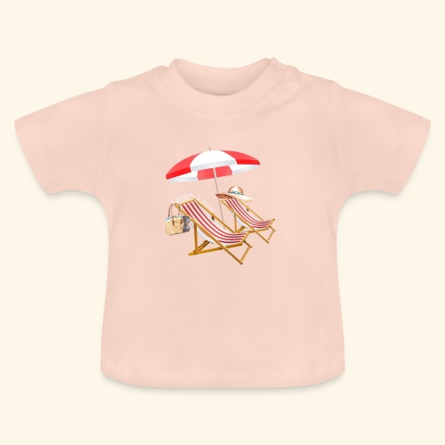 Hallo zomer / Hello summer - Baby biologisch T-shirt met ronde hals