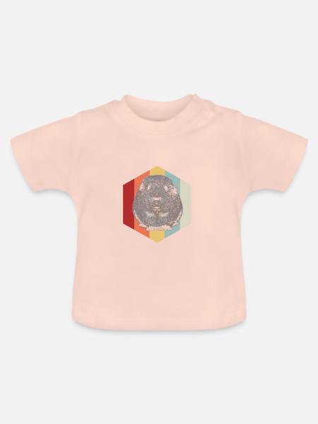 Meerschweinchen - Baby Bio-T-Shirt mit Rundhals - Kristallrosa